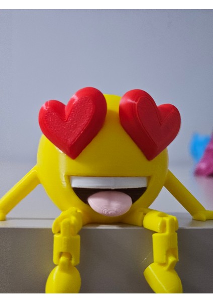 Sallanan Ayaklı Gülen Yüz Dekor Biblo Hediyelik