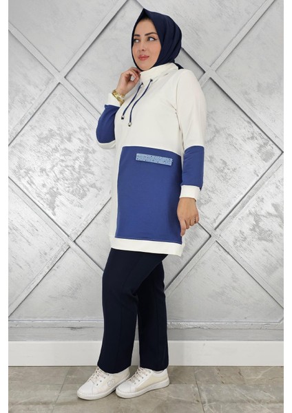 Kadın Kombinli Boğazlı Tesettür Tunik