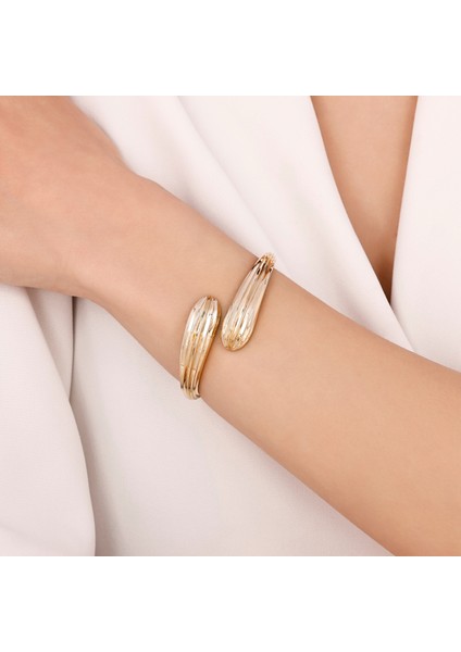 Altın Tasarım Kelepçe - 14K