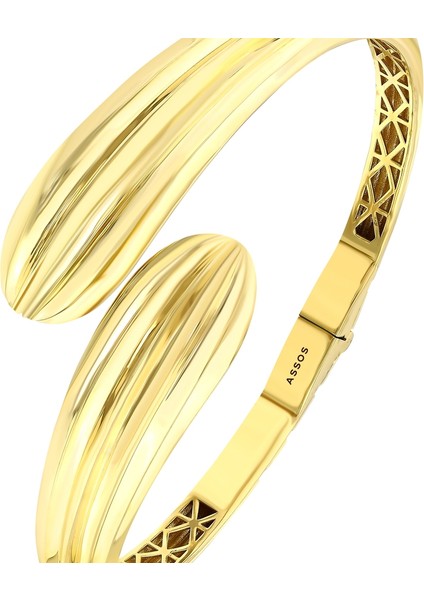 Altın Tasarım Kelepçe - 14K