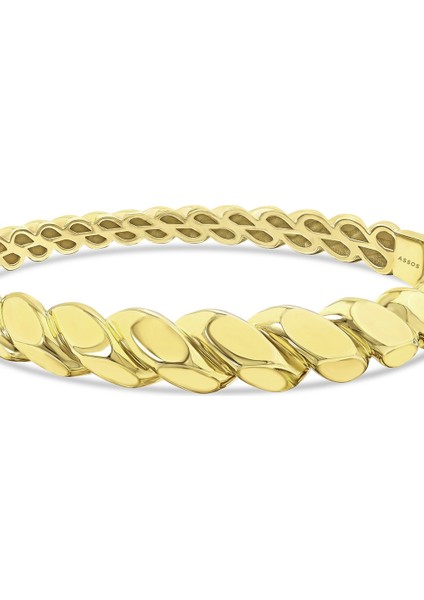 Altın Tasarım Kelepçe - 14K