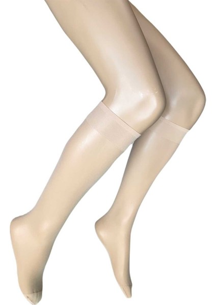 12 Adet Parlak Dizaltı Kadın Çorap 15 Denye Sahra 51 fırsatları