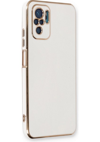 Xiaomi Redmi Note 10 Kılıf Volet Silikon - Beyaz (K95)