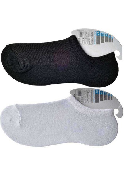 Siyah ve Beyaz Erkek Görünmez Çorap 9 çift indirimleri