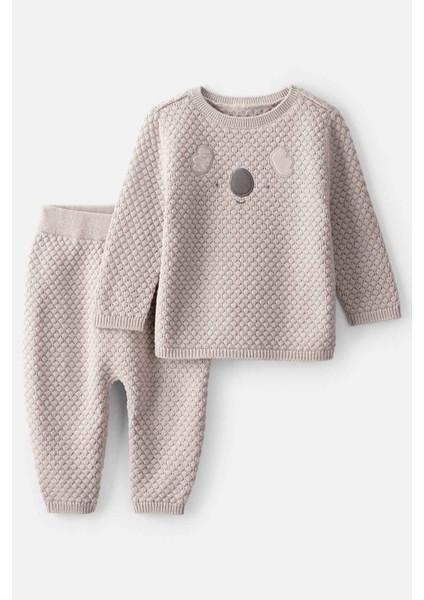 Erkek Bebek Gri 2li Set