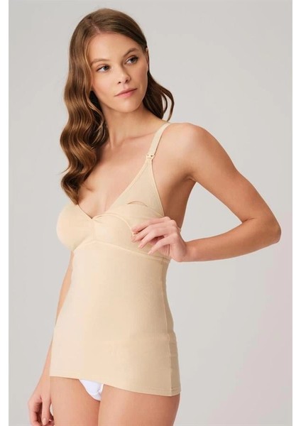 Kadın Fantazi Iç Giyim Modal Pamuklu Lohusa Önden Açılan Ten Emzirme Atleti - Şehvetli ve Zarif Tasarım modelleri