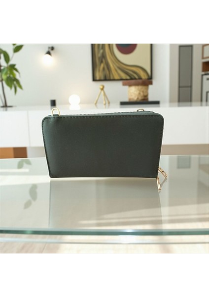 Telefon ve Kart Bölmeli Çift Gözlü Kadın Çok Amaçlı Çanta fırsatları