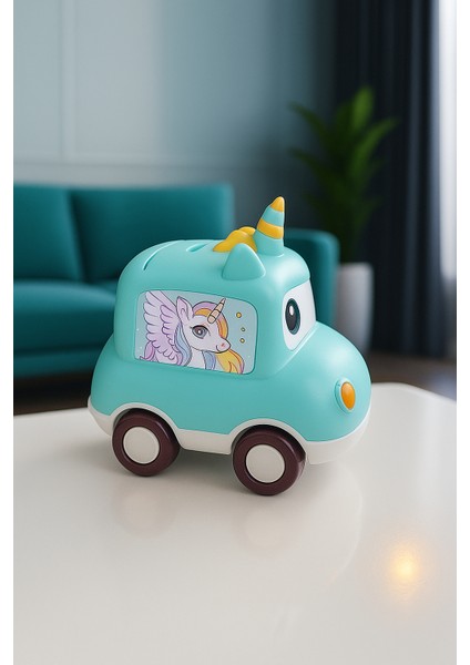 Sevimli Unicorn Araba Kumbara – Şifreli Para Kutusu – Çocuklar Için Oyuncak ve Kumbara Bir Arada modelleri