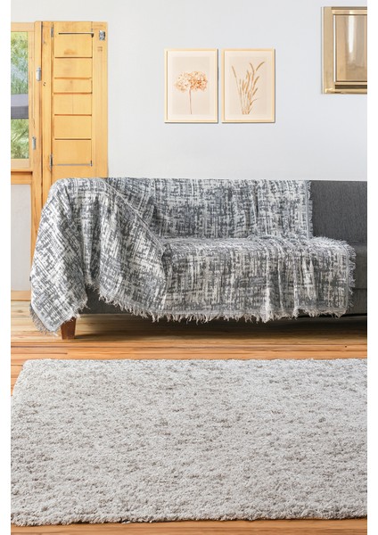 Pamuklu Lüks Kaymaz Koltuk Örtüsü | Koltuk Şalı | Çok Amaçlı Örtü