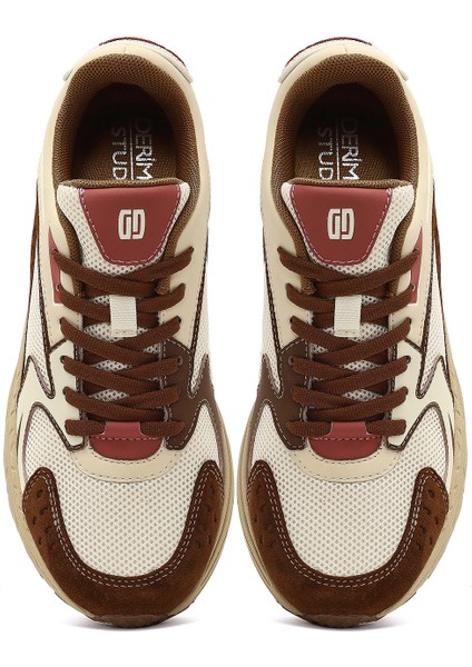 Studio Kadın Bej Bağcıklı Kalın Tabanlı Sneaker 25AFD435014