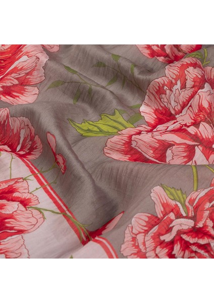 Ipekevi Desenli Tensel Eşarp Taş Pudra fiyatları