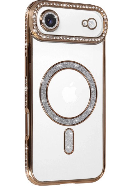 Mtxdpn Newface Apple Iphone 17 Air Joke Simli Magneticsafe Kılıf - Gold fiyatları