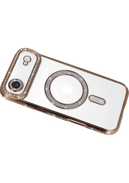 Mtxdpn Newface Apple Iphone 17 Air Joke Simli Magneticsafe Kılıf - Gold modelleri