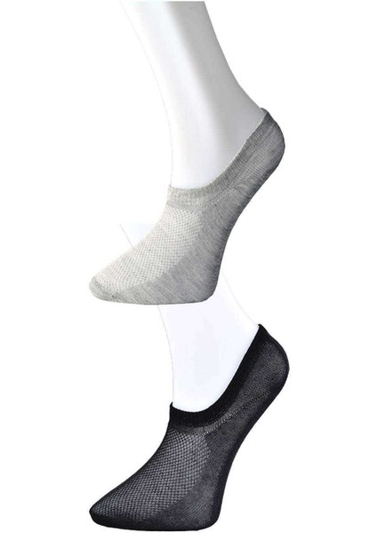 Siyah ve Gri Kadın Görünmez Çorap 6 çift fırsatları