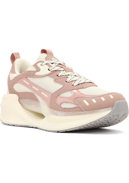 Studio Kadın Bej Bağcıklı Kalın Tabanlı Sneaker 25AFD435114