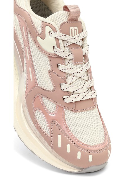 Studio Kadın Bej Bağcıklı Kalın Tabanlı Sneaker 25AFD435114