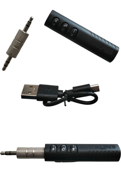 Tv Tablet Telefon Araç Araba Aux Bluetooth Kablosuz Müzik Görüşme Kiti 3.5mm