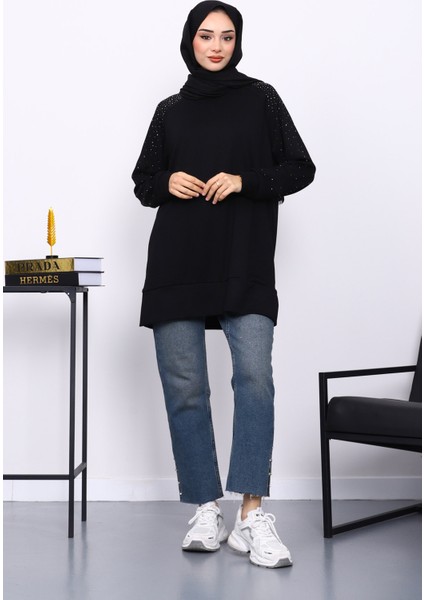 Siyah Taş Detaylı Modal Tunik fiyatları