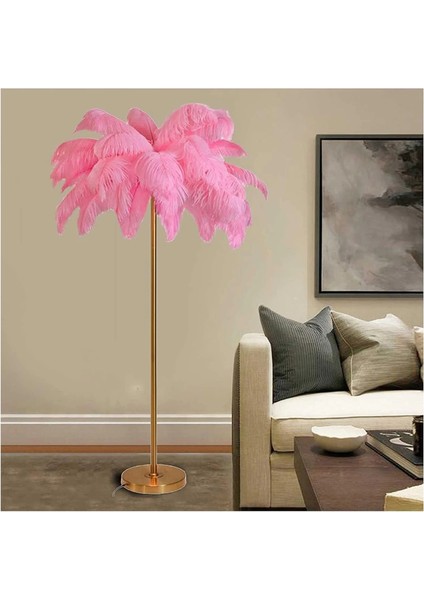 Pembe Deve Kuşu Tüyü Lambader