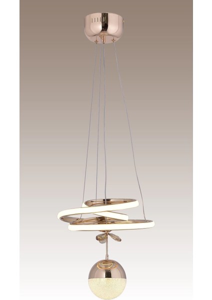 Kasırga 3 Renk Gold ( Sarı Beyaz ve Gün Işığı ) Luxury LED Avize Kristal Taşlı Concept fiyatları