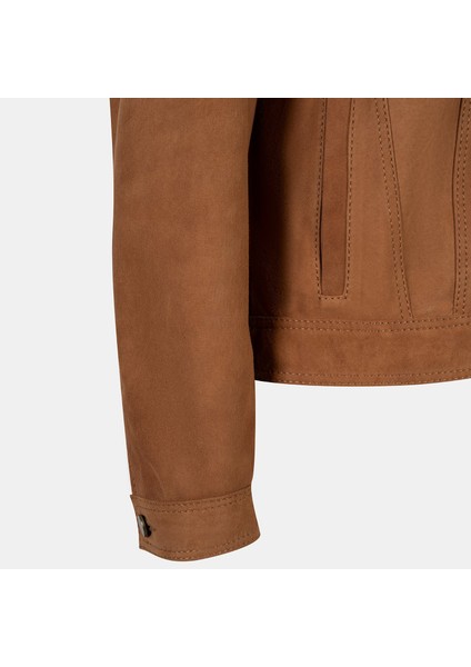 Erkek Taba Gömlek Yaka Süet Ceket modelleri