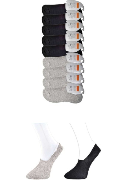 Siyah ve Gri Erkek Babet Çorap 9 çift fırsatları