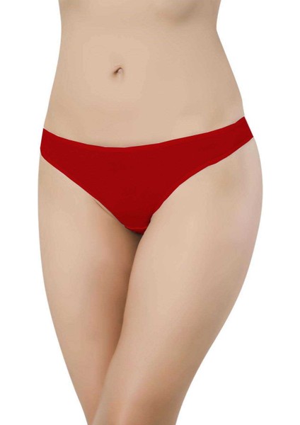 12 adet Süper Eko Set Likralı Kadın Slip Külot Siyah Kırmızı Ten Beyaz