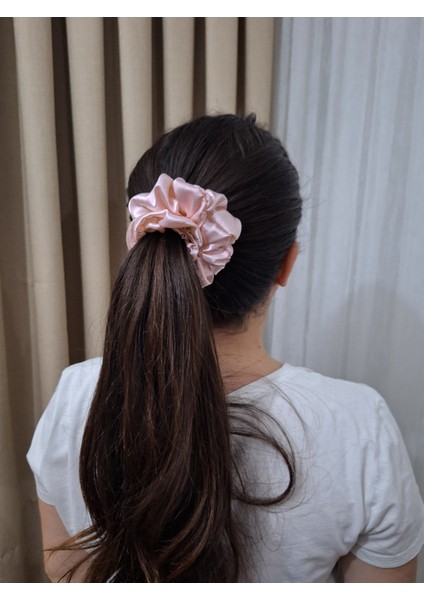Kadın 3’lü Fiyonk Saç Tokası Seti + Scrunchie Hediyeli - Pudra Düşü fırsatları