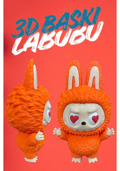 Labubu The Monsters Big Into Have A Seat 3D Printer Baskı Turuncu Renk fırsatları