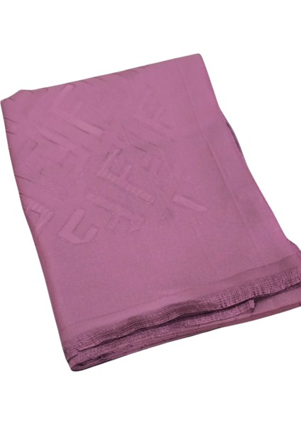 F Desen Ipek Jakarlı Şal Acı Patlıcan