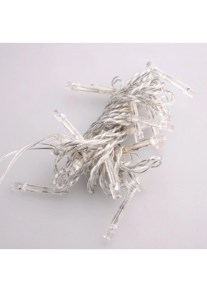 100 Ledli 8 Fonksiyonlu 10 Metre LED Aydınlatma Dekor Lambası (Beyaz) (K95) fiyatları