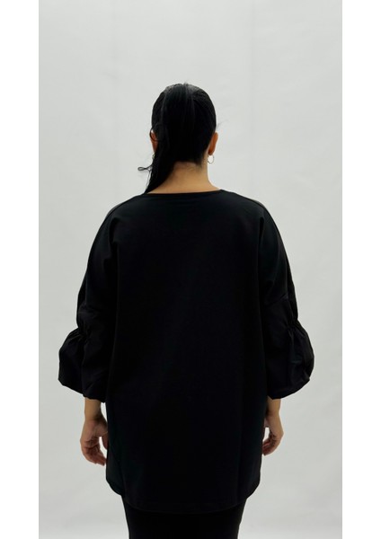 Büyük Beden Viskon Taşlı Inci Detaylı Karpuz Kol Oversize Kadın Bluz fırsatları