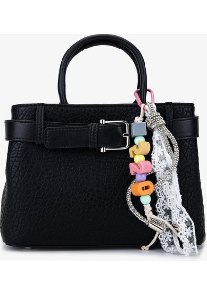 Kadın Suni Deri Siyah Omuz Çanta 921 27091 Bn Cnt SK25-26 Sıyah