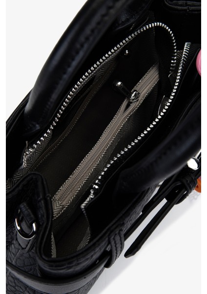 Kadın Suni Deri Siyah Omuz Çanta 921 27091 Bn Cnt SK25-26 Sıyah fırsatları