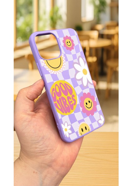 iPhone 12 ve 12 Pro Uyumlu Good Vibes Silikon Darbe Emici Klasik Korumalı Rubber KILIF277 modelleri