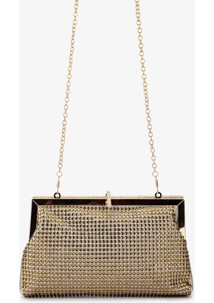 Kadın Vegan Sarı Abiye Çanta 1083 028 Bn Cnt SK25-26 Altın modelleri