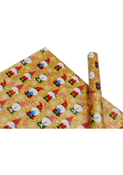 70X100 Yılbaşı Temalı Hediye Paketleme Kağıdı - 2'li Paket - M23 fiyatları