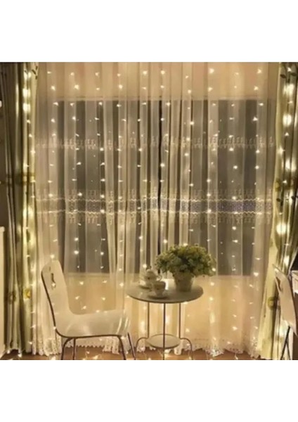 3x2 Metre Sarı Işıklı Perde LED (Plastik Kancalı) fiyatları