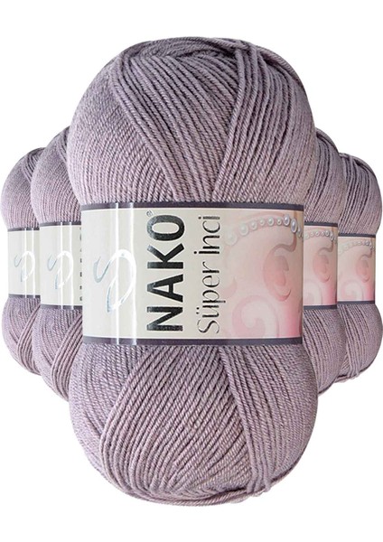 5 Adet Süper İnci El Örgü İpi 100 gr Üzüm Suyu 10155 fiyatları