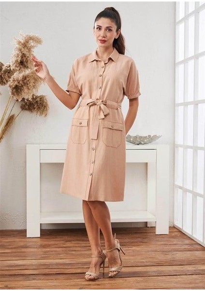 Kadın Keten Elbise - 45569 fiyatları