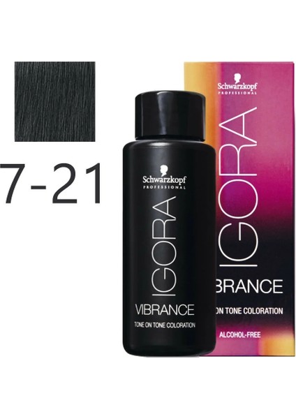 Igora Vibrance Amonyaksız Parlak Saç Boyası 60ML | 7-21 Kumral Küllü Sandre
