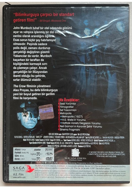 Karanlık Şehir DVD (Orijinal Dönem Baskı Dvd) fiyatları