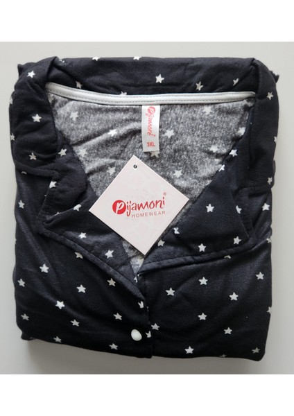 Süet Gömlek Yaka Önden Düğmeli Büyük Beden Uzun Kollu Pijama Takımı fiyatları