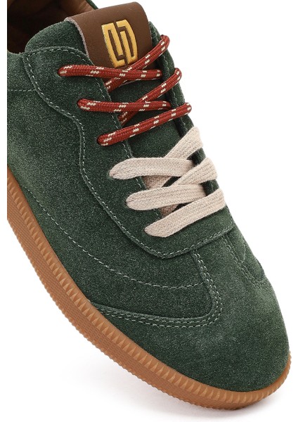 Studio Kadın Yeşil Bağcıklı Süet Sneaker 25AFD435310