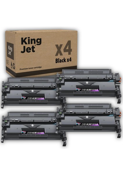 Hp Uyumlu 151A W1510A Standart Kapasiteli Çipli (4'lü Paket) Muadil Toner | 4003DN