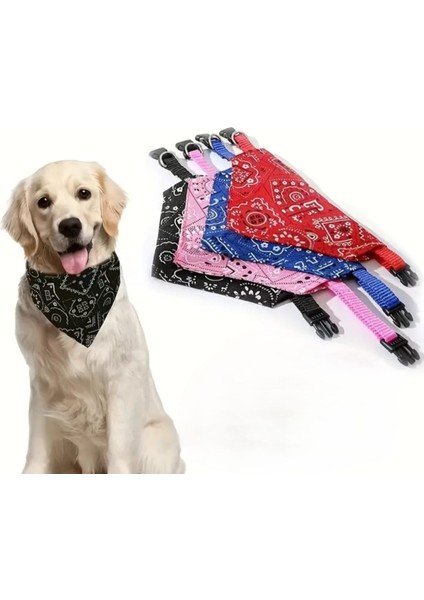 Üçgen Şeklinde, Ayarlanabilir Kedi ve Köpek Boyun Bandanası Siyah Renk fırsatları