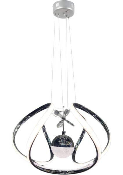 Modern Taşlı Toplu Krom Ledli Avize fırsatları