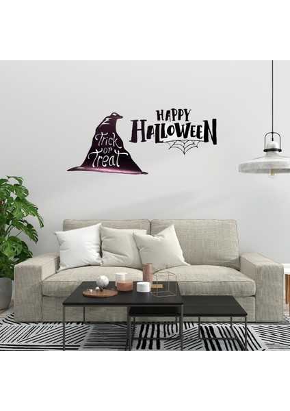 Duvarlar Için Sticker Teması Happy Hallowen