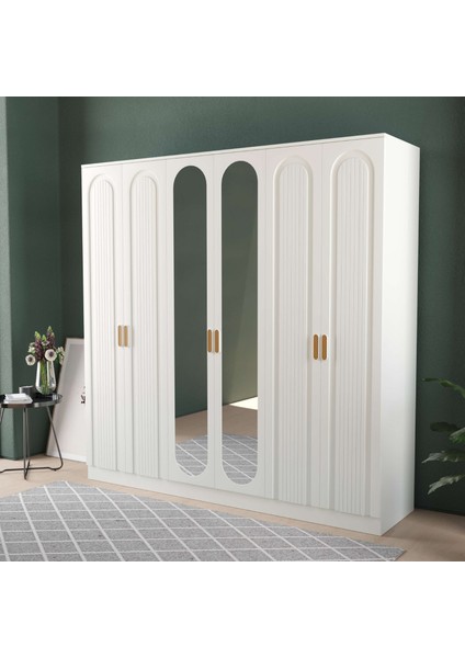 MİLA 6 KAPAKLI EKO GARDIROP - MDF KAPAK