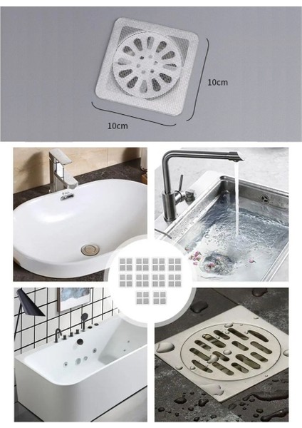 10&amp;apos;lu Banyo ve Mıutfak Lavabo Koku Önleyici ve Haşere Böcek Önleyici Gider Filtresi (5332) modelleri